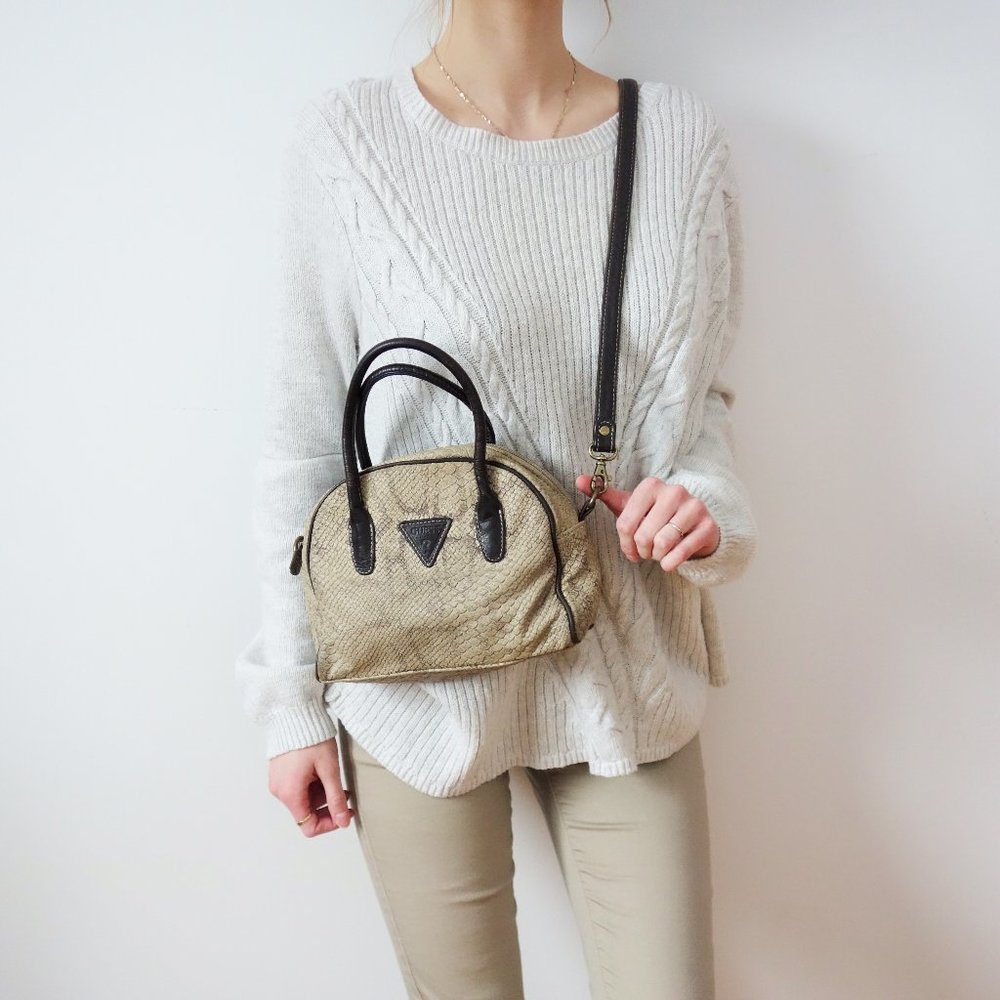 GUESS Faux-Snake Handbag/Crossbody